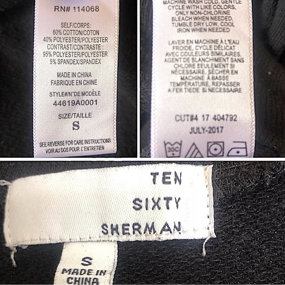 Iridescent Beaded Black Sweatshirt Size Small - Picture 5 of 5